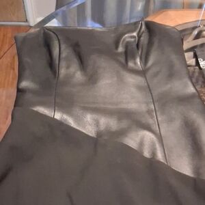 ABS Allen Schwartz Black Strapless Dress